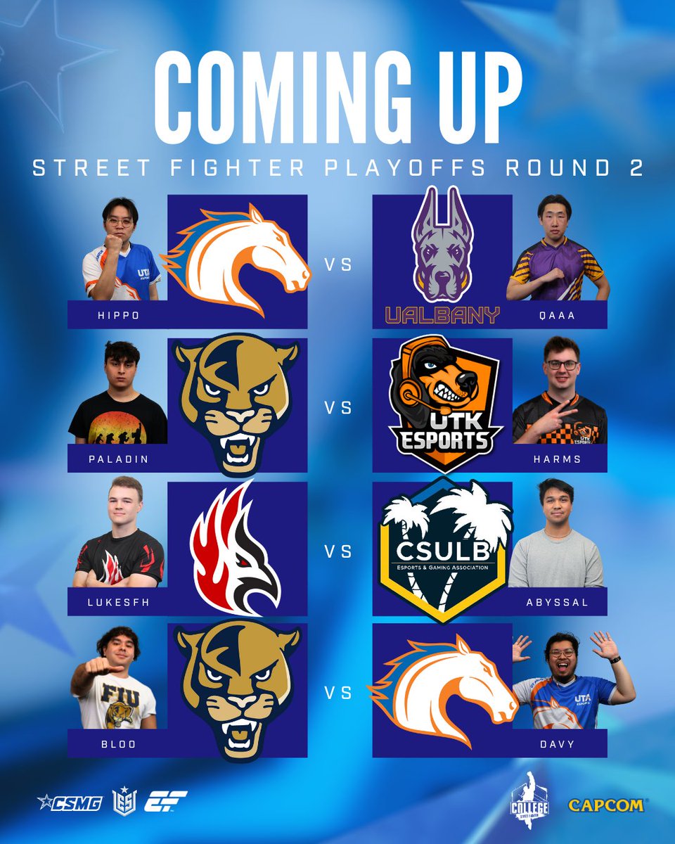 Up next on the main stage is some Street Fighter 6 at #CECCTexas2025! GL to all the players.

Watch now at twitch.tv/esportsu