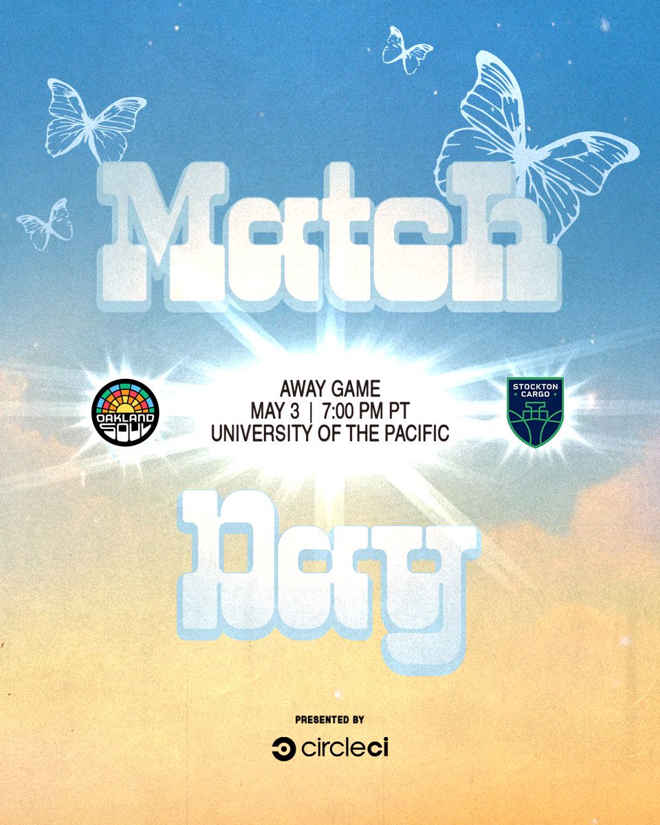 Oakland Soul (@oaklandsoulsc) on Twitter photo Game 1 is today!
🆚 <a href="/letsgo_cargo/">Stockton Cargo SC</a>
🗓️ Tonight
⏰ 7 PM PT
🏟️ University of the Pacific
Live Stream: bit.ly/25awaystream
#SoulofTheTown Game 1 is today!
🆚 <a href="/letsgo_cargo/">Stockton Cargo SC</a>
🗓️ Tonight
⏰ 7 PM PT
🏟️ University of the Pacific
Live Stream: bit.ly/25awaystream
#SoulofTheTown