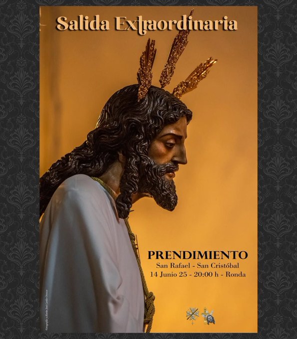 Presentado el Cartel de la Salida Extraordinaria de Nuestro Padre Jesús del Prendimiento en Ronda por su 25º Aniversario