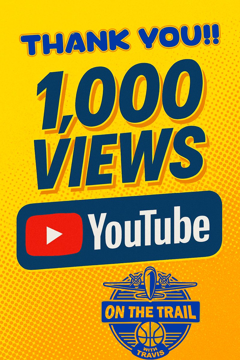 Travis Ponton (@travisponton) on Twitter photo Big milestone!
1️⃣0️⃣0️⃣0️⃣ views in only 17 days
We hit 3 events- <a href="/risingbluestar1/">Rising Blue Star</a> <a href="/WPABruinsTipOff/">WPABruins2025TipOff</a> and <a href="/NikeGirlsEYBL/">Nike Girls EYBL</a>
Interviews with <a href="/Twism44/">John Tate</a> and <a href="/BWSLGirlsAAU/">Boo Williams GBB</a>
Shoutout to our producer <a href="/Huddle360/">Matt Huddleston</a> and everyone who has tuned in
Catch up here 👇
youtube.com/@onthetrailwbb… Big milestone!
1️⃣0️⃣0️⃣0️⃣ views in only 17 days
We hit 3 events- <a href="/risingbluestar1/">Rising Blue Star</a> <a href="/WPABruinsTipOff/">WPABruins2025TipOff</a> and <a href="/NikeGirlsEYBL/">Nike Girls EYBL</a>
Interviews with <a href="/Twism44/">John Tate</a> and <a href="/BWSLGirlsAAU/">Boo Williams GBB</a>
Shoutout to our producer <a href="/Huddle360/">Matt Huddleston</a> and everyone who has tuned in
Catch up here 👇
youtube.com/@onthetrailwbb…