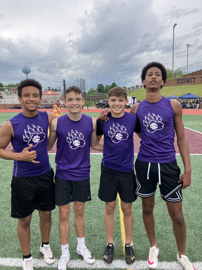 STATE BOUND!!!! SCHOOL RECORD!!! Congratulations to Sidney Hinton, Cole Watson, Deegan Harmon, and Cian Thompson for qualifying for the TMSAA State Track Meet in the 4x200m Relay.