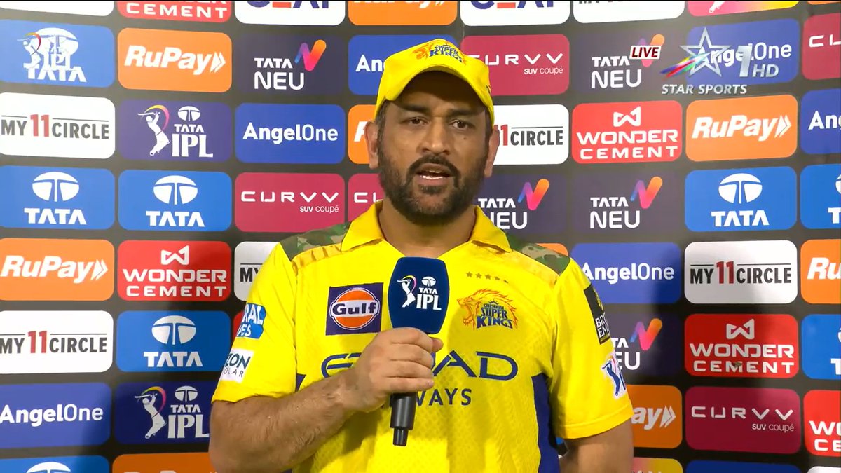 MS Dhoni said, "I take the blame. I should've converted some of the shots".