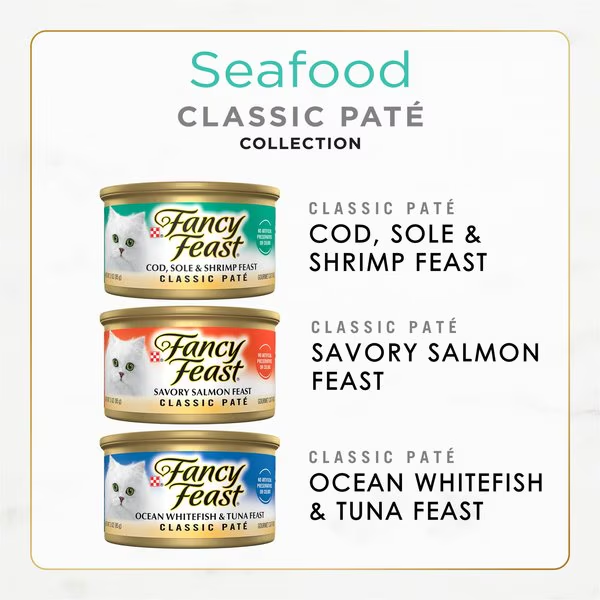 AnamSorker's tweet photo. @ellielexx Fancy Feast Classic Seafood Feast Variety Pack Canned Cat Food, 3-oz, case of 24

FLAVOR: Variety Pack: Seafood
Size: 3-oz can, case of 24

➡Shop Now: https://t.co/8T0274JHjE
#cats #catfood #catlovers #Food #usa https://t.co/KfQk3gLTBi