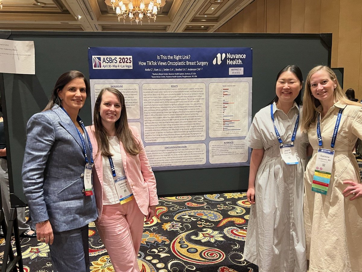 Carinne Anderson, MD, FACS (@carinneanderson) on Twitter photo Great showing at #ASBrS2025 from our <a href="/NuvanceHealth/">Nuvance Health</a> Breast Surgery team! <a href="/SBoolbol/">Dr. Susan K. Boolbol</a> Great showing at #ASBrS2025 from our <a href="/NuvanceHealth/">Nuvance Health</a> Breast Surgery team! <a href="/SBoolbol/">Dr. Susan K. Boolbol</a>