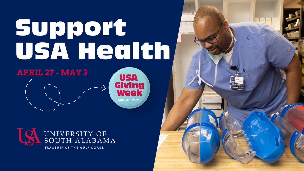 ⏳ Today’s the day! USA Giving Week ends at midnight—and there’s still time to make a meaningful difference in the lives of patients across the Gulf Coast. Your gift supports compassionate care, innovation and hope. Give now ➡️ SouthAlabama.edu/GivingWeek
#USAGivingWeek #GiveHope