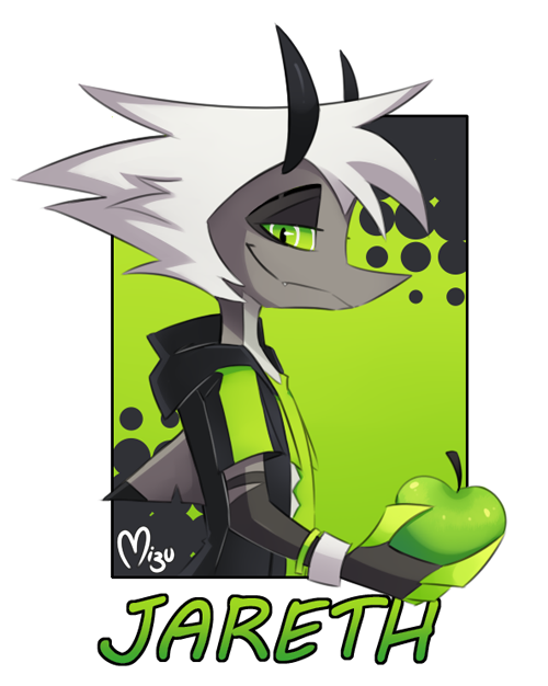 Jareth-  Striker x Chaz fankid preview 
Actually working on his ref sheet