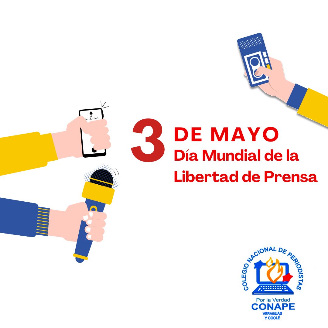 conapevercoc's tweet image. Día Mundial de la Libertad de Prensa.
#Conape #Veraguas #Coclé #díamundialdelalibertaddeprensa