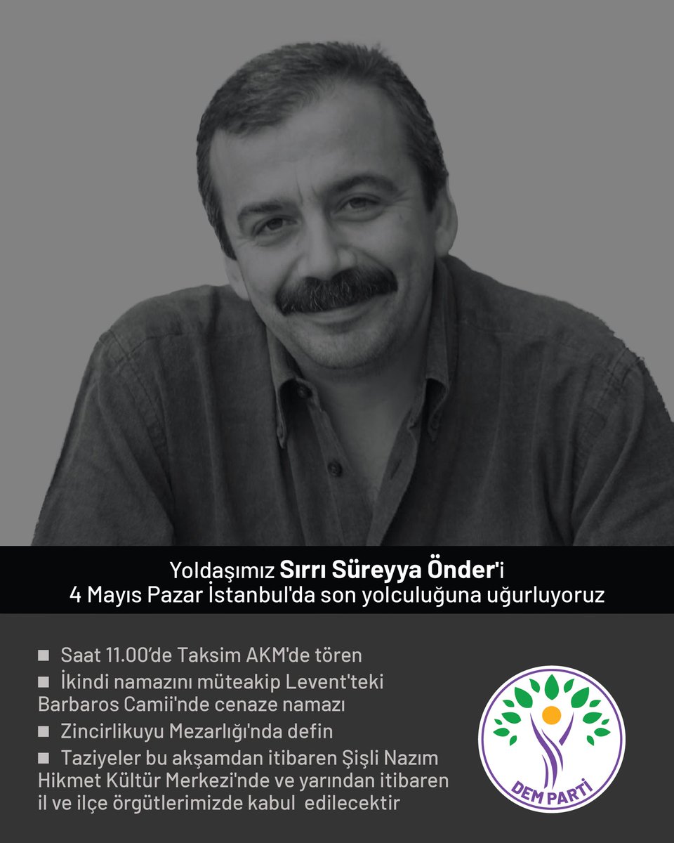 Allah Rahmet eylesin mekanı cennet olsun.