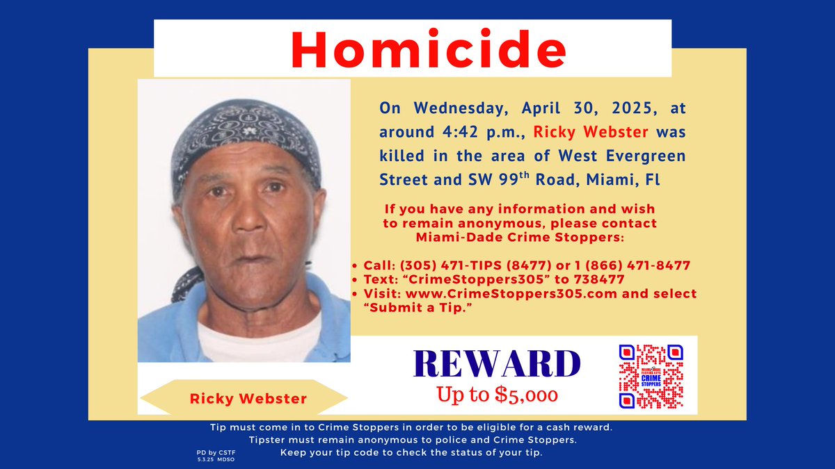 Crime Stoppers Miami & FL Keys (@crimestopper305) on Twitter photo 