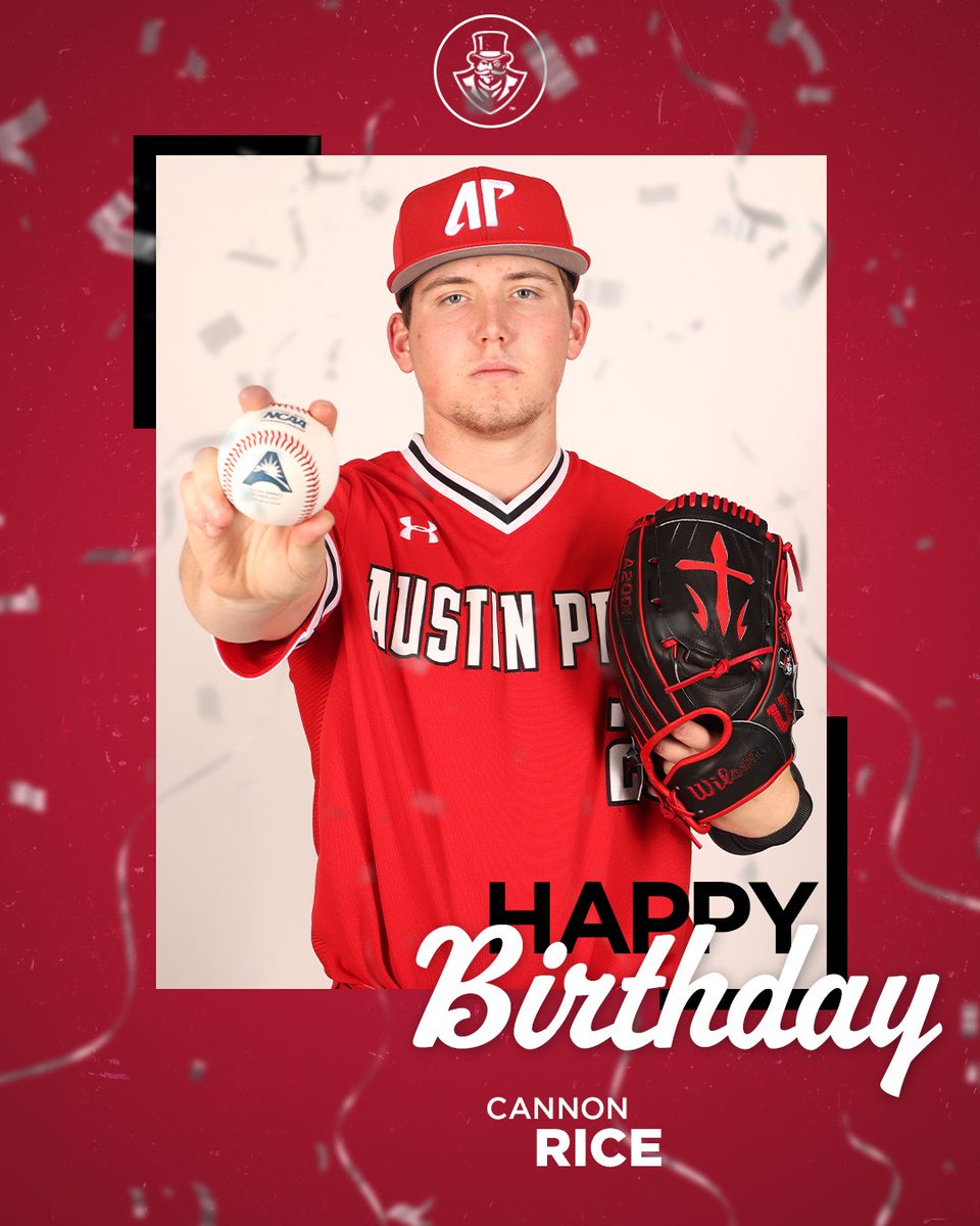 Clarksville, help us by wishing <a href="/CannonRice17/">Cannon Rice</a> a 𝓗𝓪𝓹𝓹𝔂 𝓑𝓲𝓻𝓽𝓱𝓭𝓪𝔂 today!!🎩⚾️

🅱️🅰️🆖❗️ | #LetsGoPeay