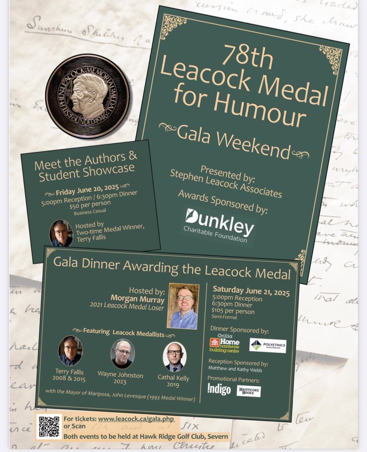 The weekend of June 21st and 22nd is going to be action packed! Make sure you get your tickets while you still can through the link: leacock.ca/gala.php