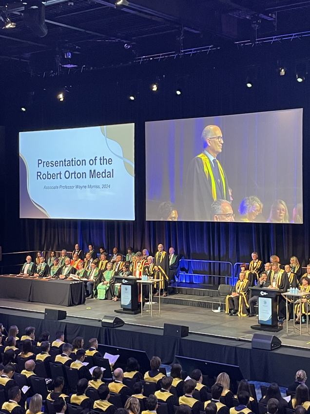 A special evening celebrating the presentation to all new Fellows and ANZCA Awards at last night’s College Ceremony. 

Congratulations A/Prof Wayne Morriss on the presentation of your Robert Orton Medal and to all award recipients and new fellows 👏

Whakamihi!

#ASM25CNS
