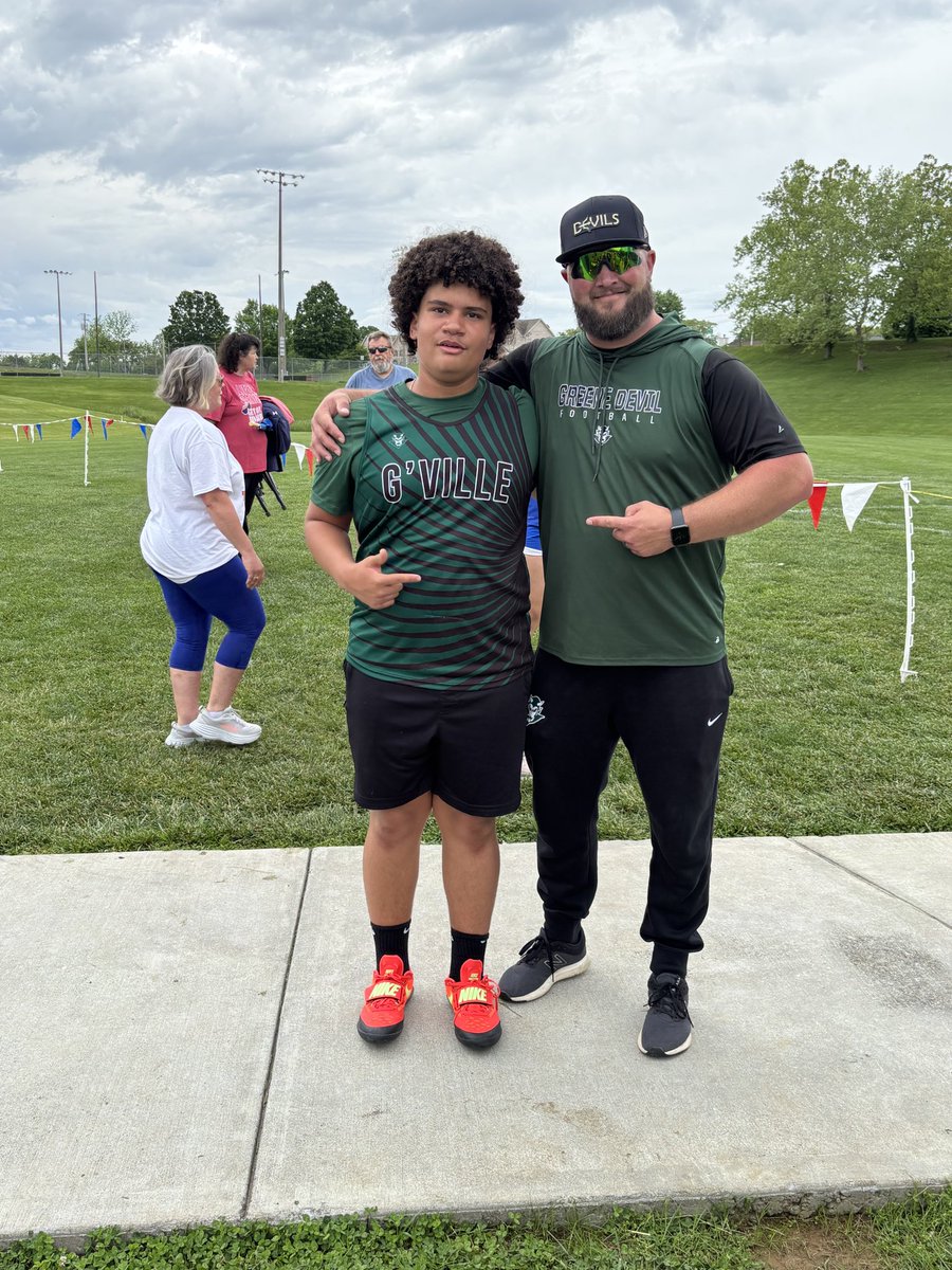 New school record holder! 146’2”
<a href="/CoachMcCall65/">Andy McCall</a> 
<a href="/jeremy_simerly/">jeremy simerly</a>