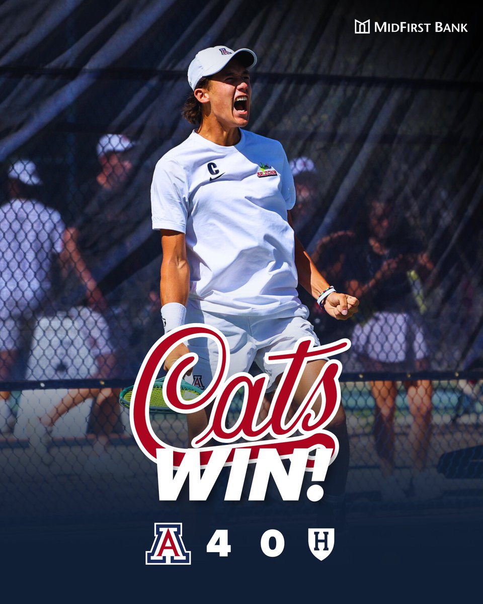 Arizona Athletics (@azathletics) on Twitter photo FEELIN' SWEET.
<a href="/ArizonaMTennis/">Arizona Men's Tennis</a> defends home court and the Cats are moving on in the NCAA Tournament! FEELIN' SWEET.
<a href="/ArizonaMTennis/">Arizona Men's Tennis</a> defends home court and the Cats are moving on in the NCAA Tournament!