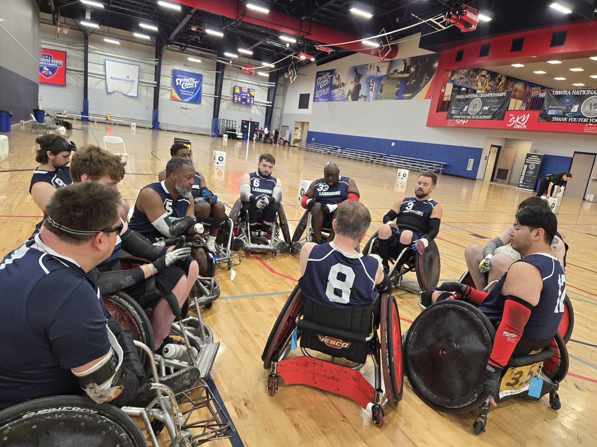 The Lakeshore Demolition wrapped up Day 2️⃣ at the <a href="/THE_USWRA/">United States Wheelchair Rugby Association</a> National Championship with a tough loss against the Texas Stampede and a big win against the TIRR Texans.
(1/2)