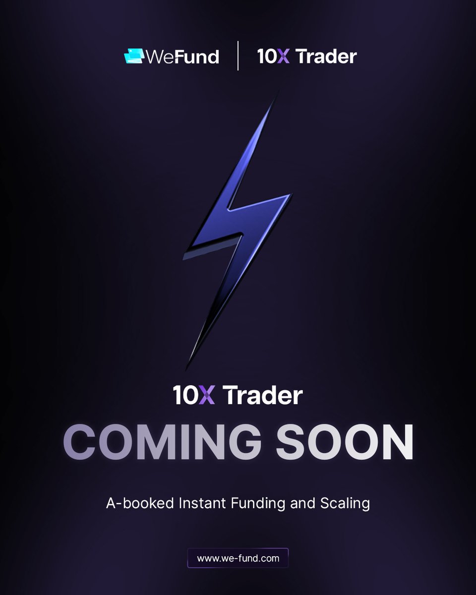 Step into the Future of Prop Trading with WeFund! 🔮

The wait is over - the 10X Trader Program is officially launching for all traders!

After an incredibly successful beta, we’re entering the next phase of innovation! 

Get instantly funded in a real A-book environment with