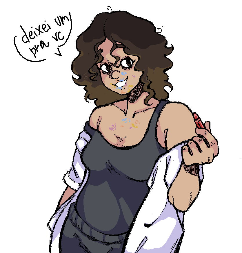 desenhei minha amiga da facul