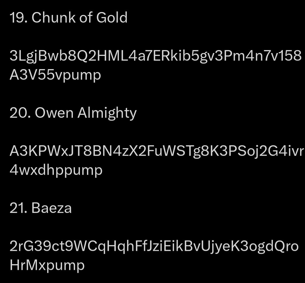 El Pres dropped 21 tickers at the same time?!