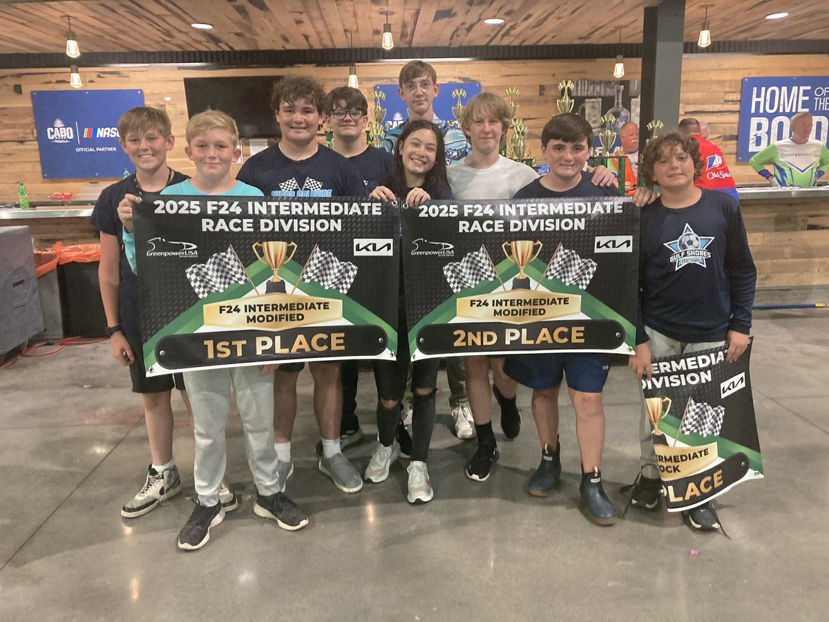 TimWebb63's tweet image. Our GSMS GreenPower Racing Team showed out at Talladega this weekend! Congratulations to our Team!!