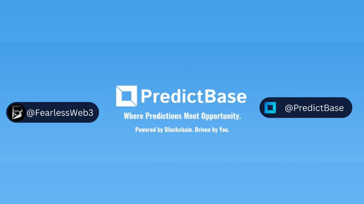 Fearless Web3 (@fearlessweb3) on Twitter photo Hey my enthusiastic Fam! 🚀 Ever imagined turning your predictions into profits? Come close 😉 let me tell you about <a href="/PredictBase/">PredictBase</a>
a super cool Web3 platform where you can bet on anything and even earn passive income! #PredictBase
Let’s dive in ↓ Hey my enthusiastic Fam! 🚀 Ever imagined turning your predictions into profits? Come close 😉 let me tell you about <a href="/PredictBase/">PredictBase</a>
a super cool Web3 platform where you can bet on anything and even earn passive income! #PredictBase
Let’s dive in ↓