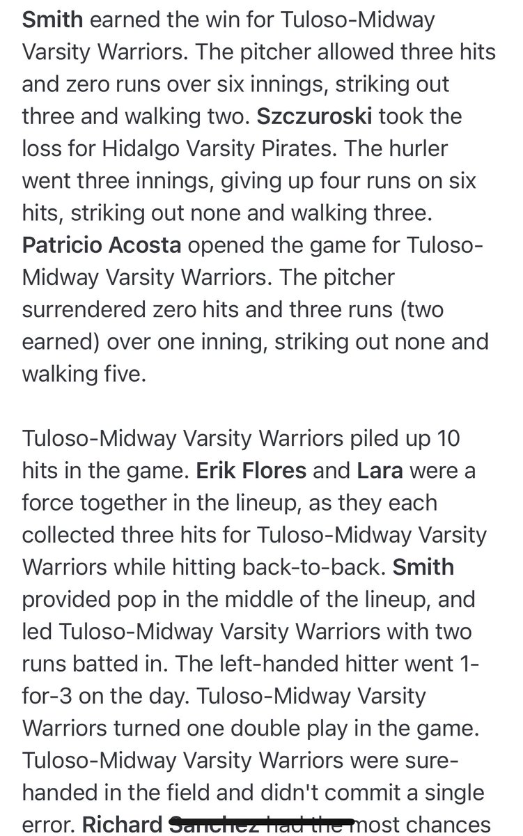 Coach Moody (@jkmoody44) on Twitter photo ⚾️GM 33 Final: <a href="/TMWarriorBSBL/">WarriorBaseball_TM</a> 4 Hidalgo 3 #ShowTime 212 #WE <a href="/Jadenyayyay/">Jaden Smith</a> <a href="/Max_Lara3/">Max</a> <a href="/ZakMorales2026/">Zak</a> <a href="/patacosta55/">Pat Acosta</a> <a href="/erik_floresss/">erik flores</a> <a href="/RichardSanch_21/">Richard s</a> <a href="/SouthTexasHigh1/">South Texas High School Baseball</a> <a href="/4ATxHsBaseball/">4ATxHsBaseball</a> ⚾️GM 33 Final: <a href="/TMWarriorBSBL/">WarriorBaseball_TM</a> 4 Hidalgo 3 #ShowTime 212 #WE <a href="/Jadenyayyay/">Jaden Smith</a> <a href="/Max_Lara3/">Max</a> <a href="/ZakMorales2026/">Zak</a> <a href="/patacosta55/">Pat Acosta</a> <a href="/erik_floresss/">erik flores</a> <a href="/RichardSanch_21/">Richard s</a> <a href="/SouthTexasHigh1/">South Texas High School Baseball</a> <a href="/4ATxHsBaseball/">4ATxHsBaseball</a>