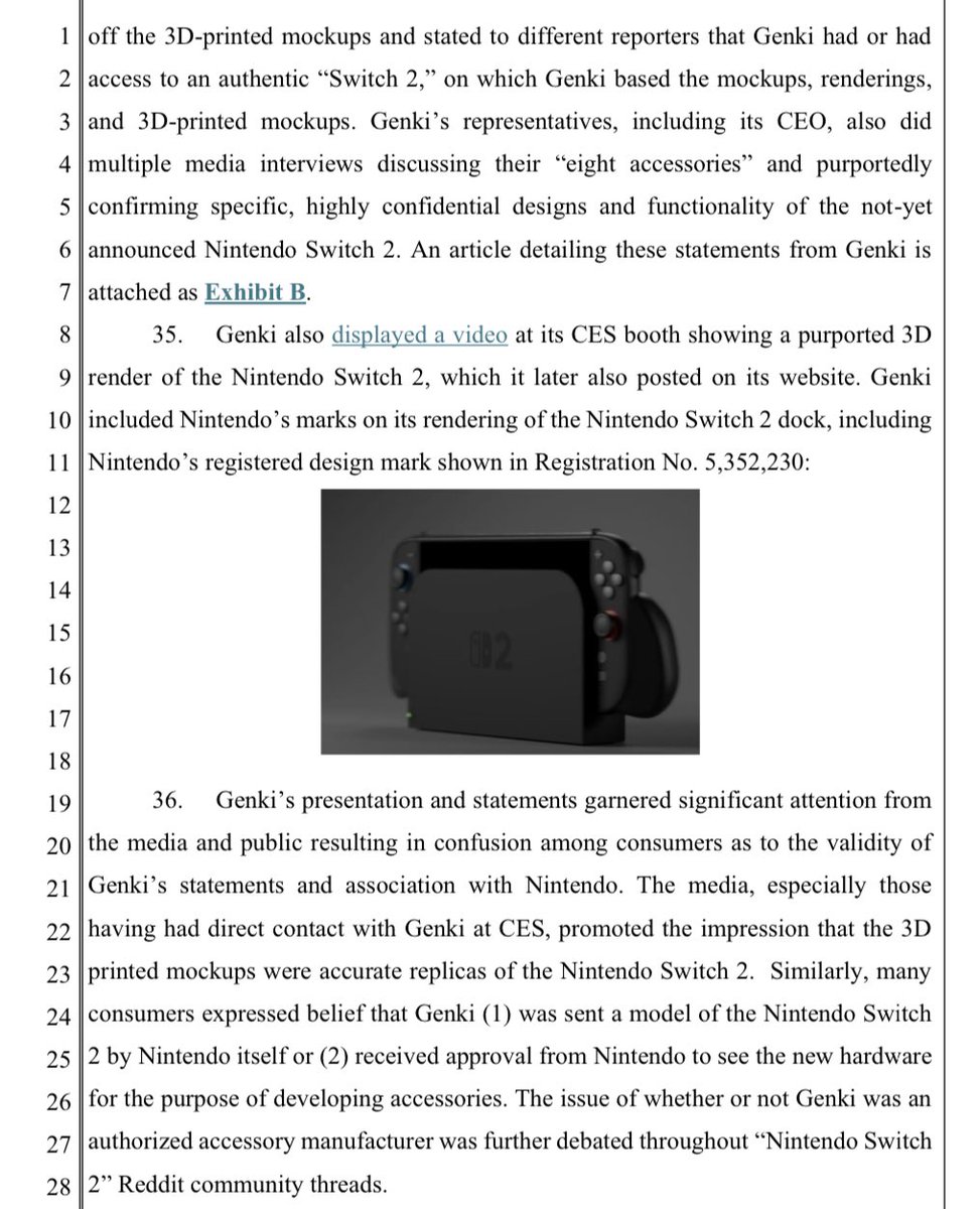 Genki_JPN's tweet photo. Nintendo is suing Switch accessory maker Genki (not me) for violating trademarks by showing off Switch 2 mockups at CES 2025 before the consoles official reveal

https://t.co/86rss5PLif https://t.co/XMaupWjGaQ