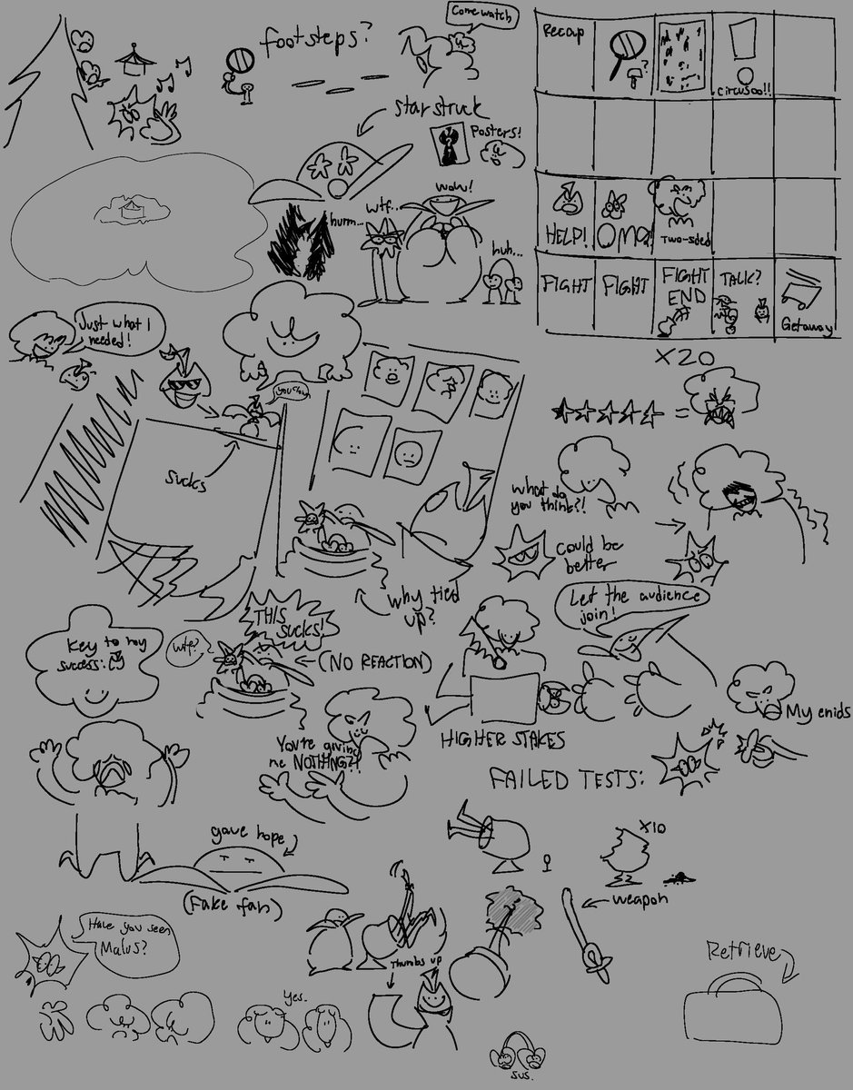 InkyFace_'s tweet photo. 🍿Thought I’d share some random panels that didn’t make it in the final version of the new chapter + my brainstorming doodles!#DVTSS #dusteevsthesaltsyndicate #comic 🍿

Read chapter 3: https://t.co/hPJMzTlSPO https://t.co/QWQytJkQ6v