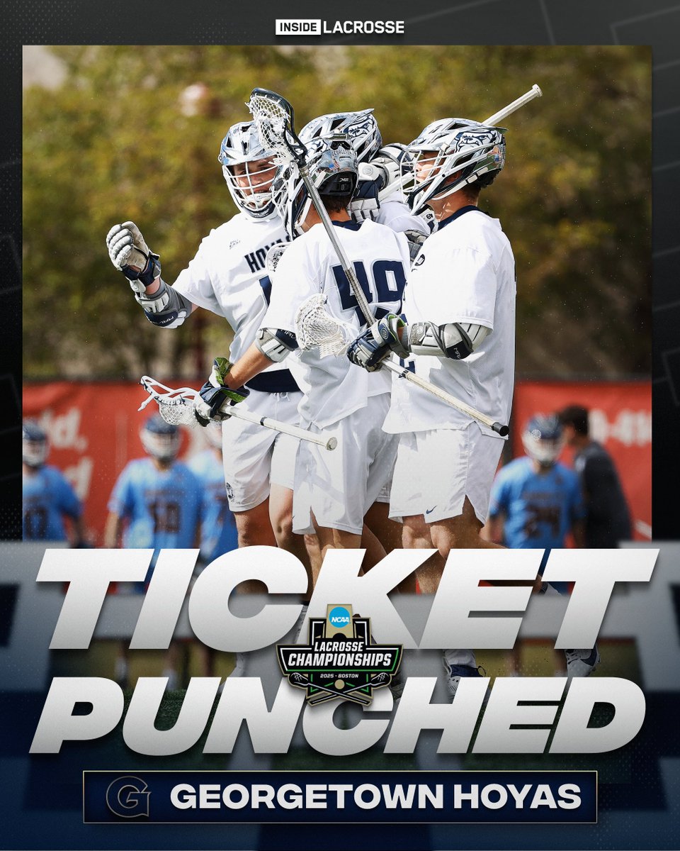 Inside Lacrosse (@inside_lacrosse) on Twitter photo SEVEN STRAIGHT BIG EAST TITLES FOR GEORGETOWN. 🏆
<a href="/HoyasMLacrosse/">Georgetown MLacrosse</a> beats Villanova 16-8 and is headed to the NCAA Tournament! SEVEN STRAIGHT BIG EAST TITLES FOR GEORGETOWN. 🏆
<a href="/HoyasMLacrosse/">Georgetown MLacrosse</a> beats Villanova 16-8 and is headed to the NCAA Tournament!
