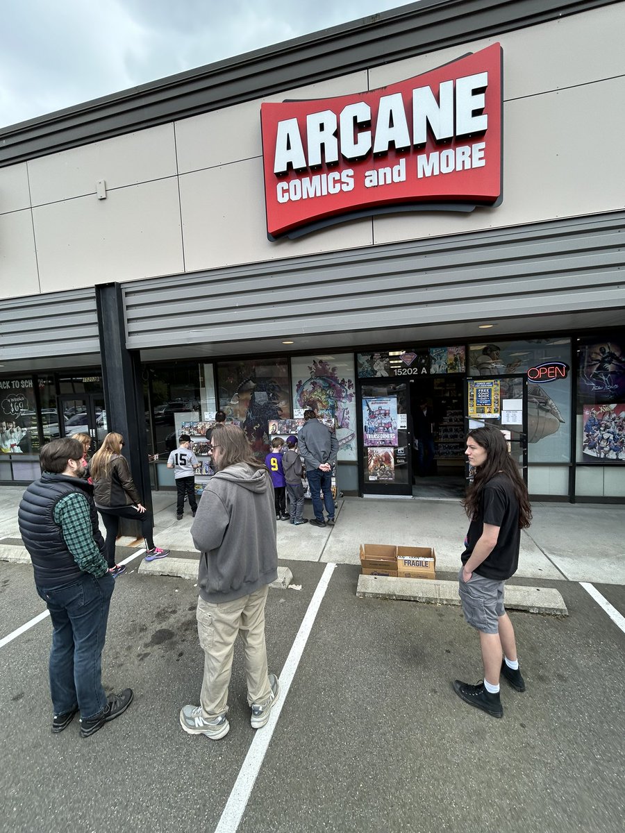 We are still rocking and rolling for Free Comic Book Day! Get to the shop before 7pm TODAY on Saturday, May 3rd and get 5 FREE comics for everyone (while supplies last), 20% off EVERYTHING in the shop (excluding items on hold), and more! bit.ly/FCBD_2025