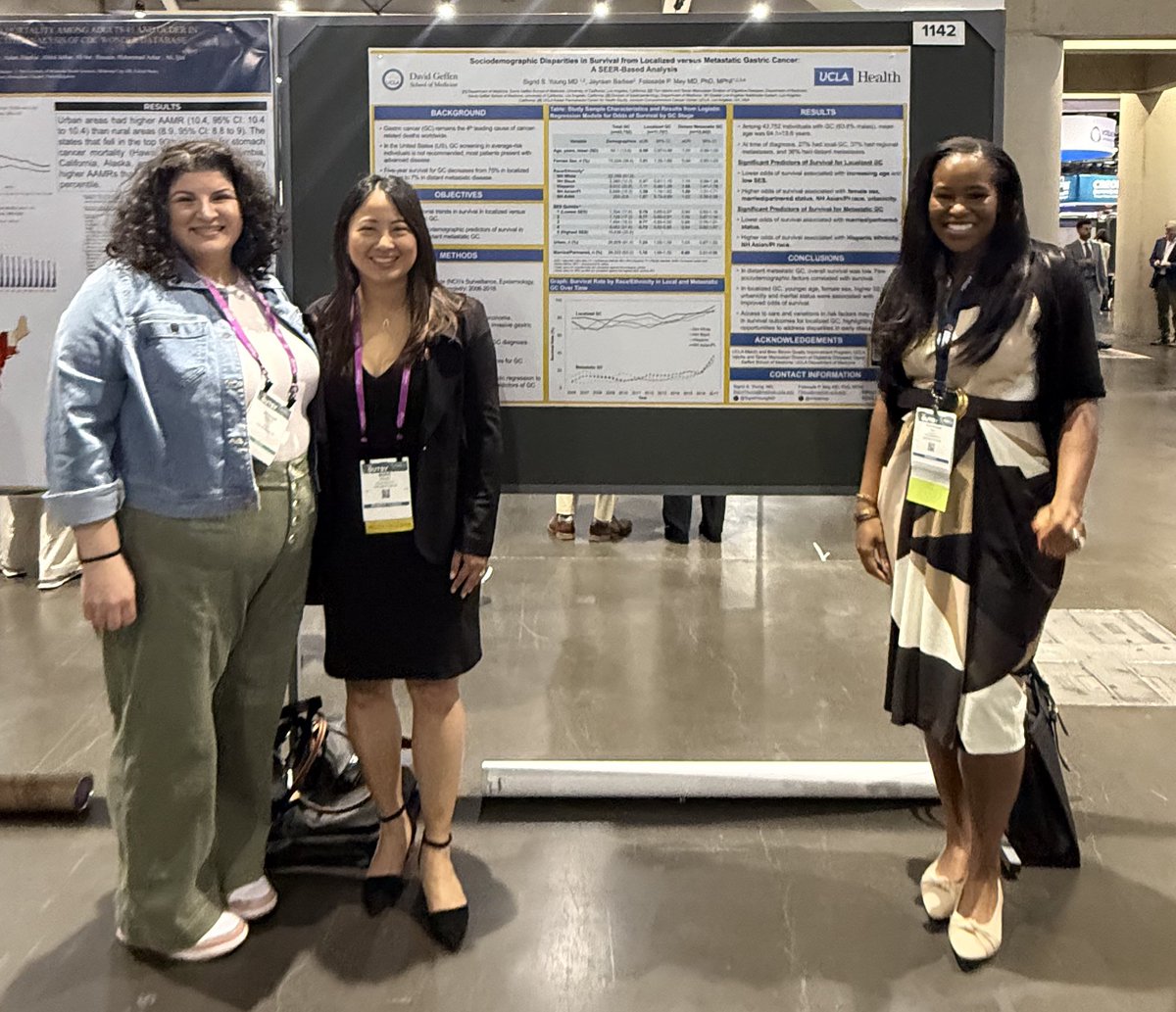 Fola May, MD PhD (@drfolamay) on Twitter photo Congrats to <a href="/SigridYoungMD/">Sigrid Young, MD</a> on her #DDW2025 poster on disparities in gastric cancer survival.
<a href="/DDWMeeting/">Digestive Disease Week</a> <a href="/UCLAGIHep/">UCLA Gastroenterology and Hepatology</a> #MayLabUCLA Congrats to <a href="/SigridYoungMD/">Sigrid Young, MD</a> on her #DDW2025 poster on disparities in gastric cancer survival.
<a href="/DDWMeeting/">Digestive Disease Week</a> <a href="/UCLAGIHep/">UCLA Gastroenterology and Hepatology</a> #MayLabUCLA