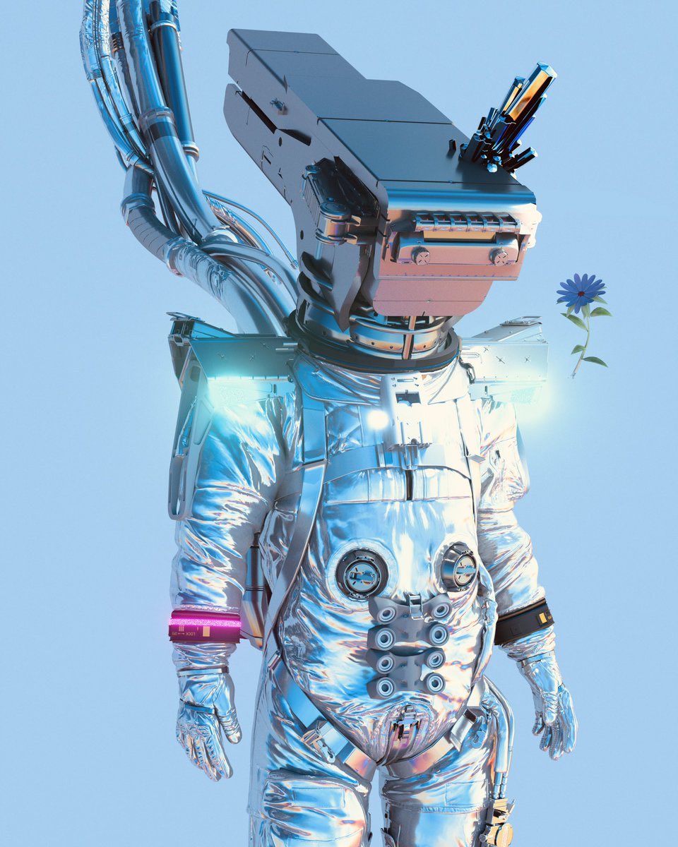 Head in the moon 🌕 

MOONAGE DAYDREAM by Beeple