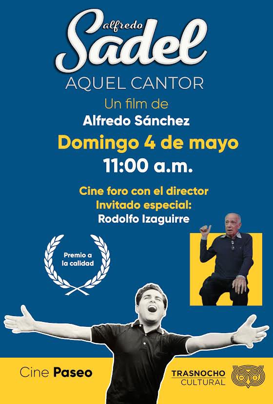 Este domingo 4 de mayo a las 11am en el <a href="/trasnochocult/">Trasnocho Cultural</a> estaré con Rodolfo Izaguirre en el cine foro de la película