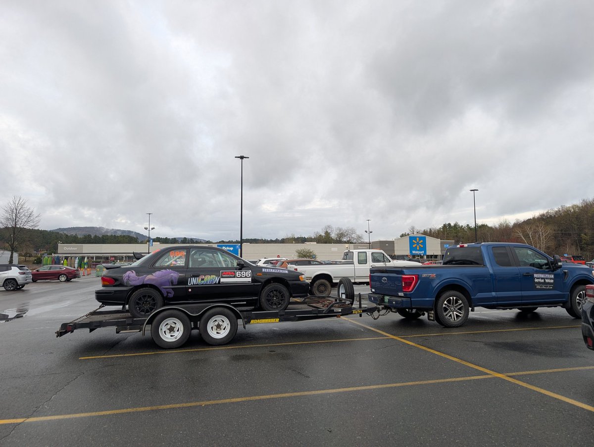 tech and inspection for tomorrow's time trial rally event at team o'neil hq
