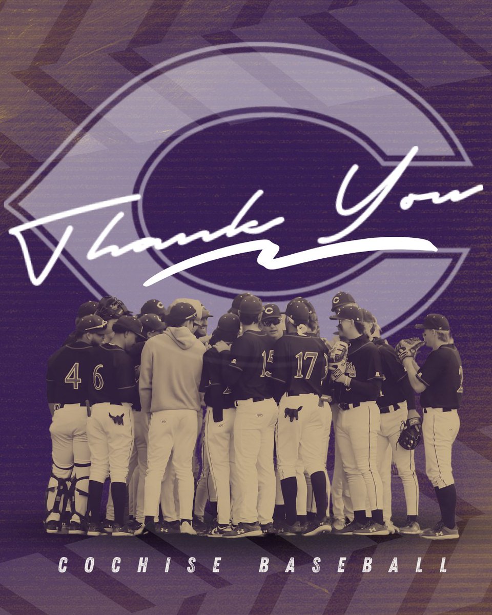 Cochise College Athletics (@ccathletics1) on Twitter photo Thank you, Cochise Baseball fans near and far, for your endless support during this incredible season..
We can't wait to see you back out there in 2026!
#ApacheWay || <a href="/BaseballCochise/">Cochise Baseball</a> Thank you, Cochise Baseball fans near and far, for your endless support during this incredible season..
We can't wait to see you back out there in 2026!
#ApacheWay || <a href="/BaseballCochise/">Cochise Baseball</a>