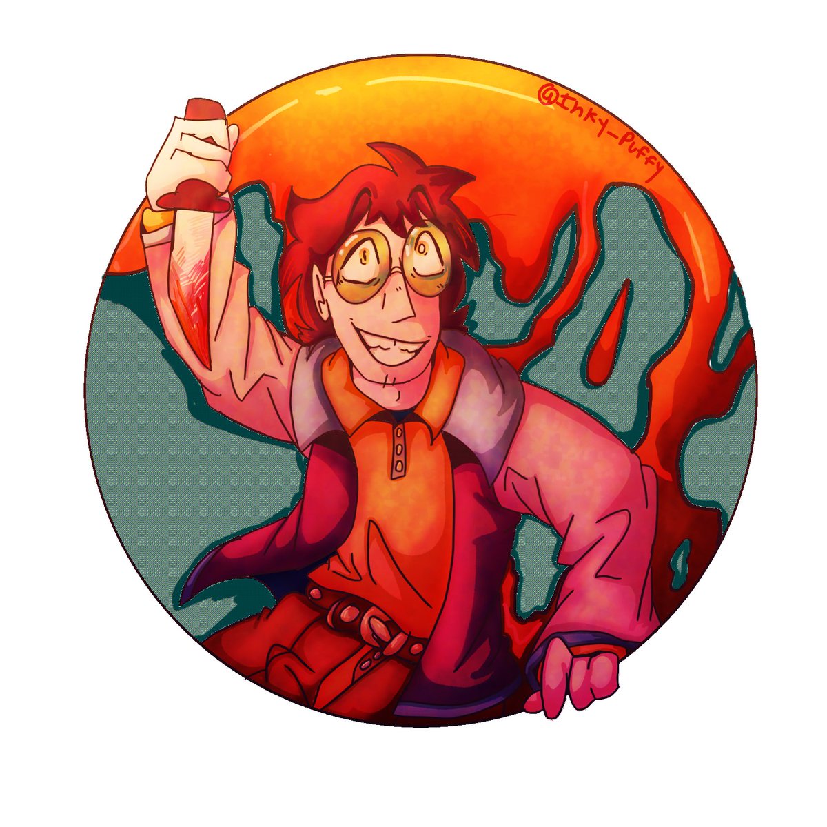 Inky_puffy's tweet image. I LIVEEEEE (I’m back now dw and I plan on drawing more stuff soon!) #spookymonth #spookymonthfanart #spookymonthdexter