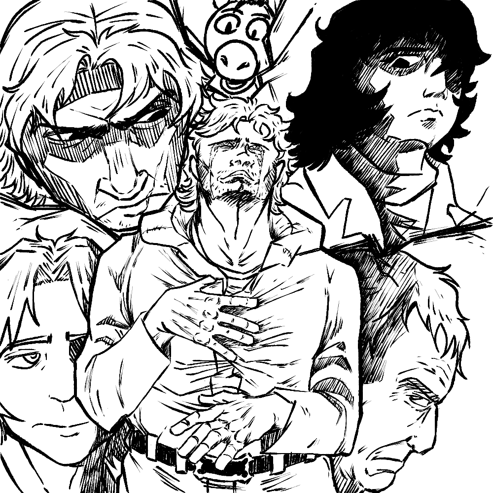 #Mouthwashing #mouthwashingfanart #drawing #draw #lineart #fanart 
only the painting is missing.