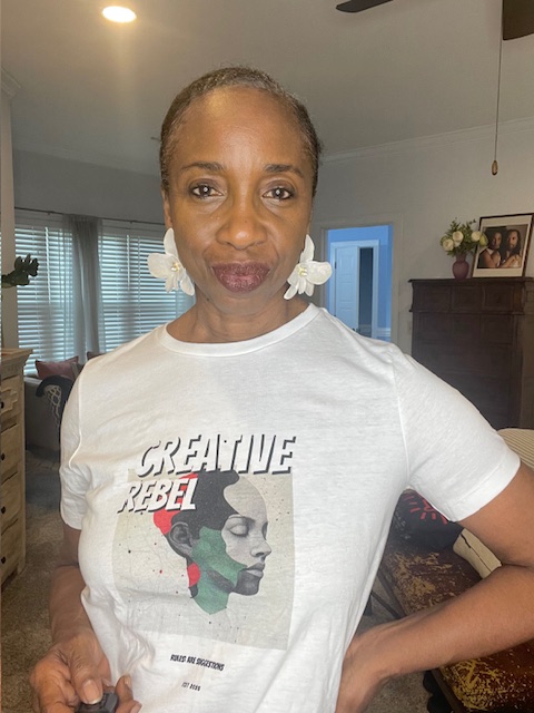 LiberationTC's tweet photo. They're here! My "Creative Rebel" t-shirts have arrived! 🖤White shirt: $45 - Black shirt with front/back design: $50 To order: Email sandra@sandradaley.com with your size preference and shipping address. Payment via Venmo. https://t.co/ogzE6JNGPg