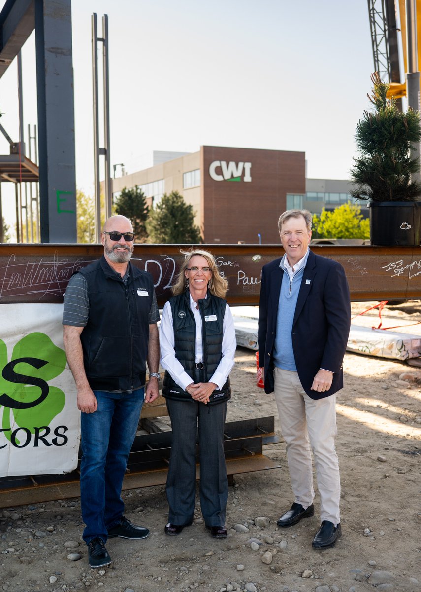 Steel is up and the future is taking shape!  
CWI’s CapEd Student Success Center just hit a major milestone with the topping-off of its new Nampa Campus hub. Opening Fall 2026! 
Read more:cwi.edu/news/news-room…

#CWI #StudentSuccess #CapEdStudentSuccessCenter