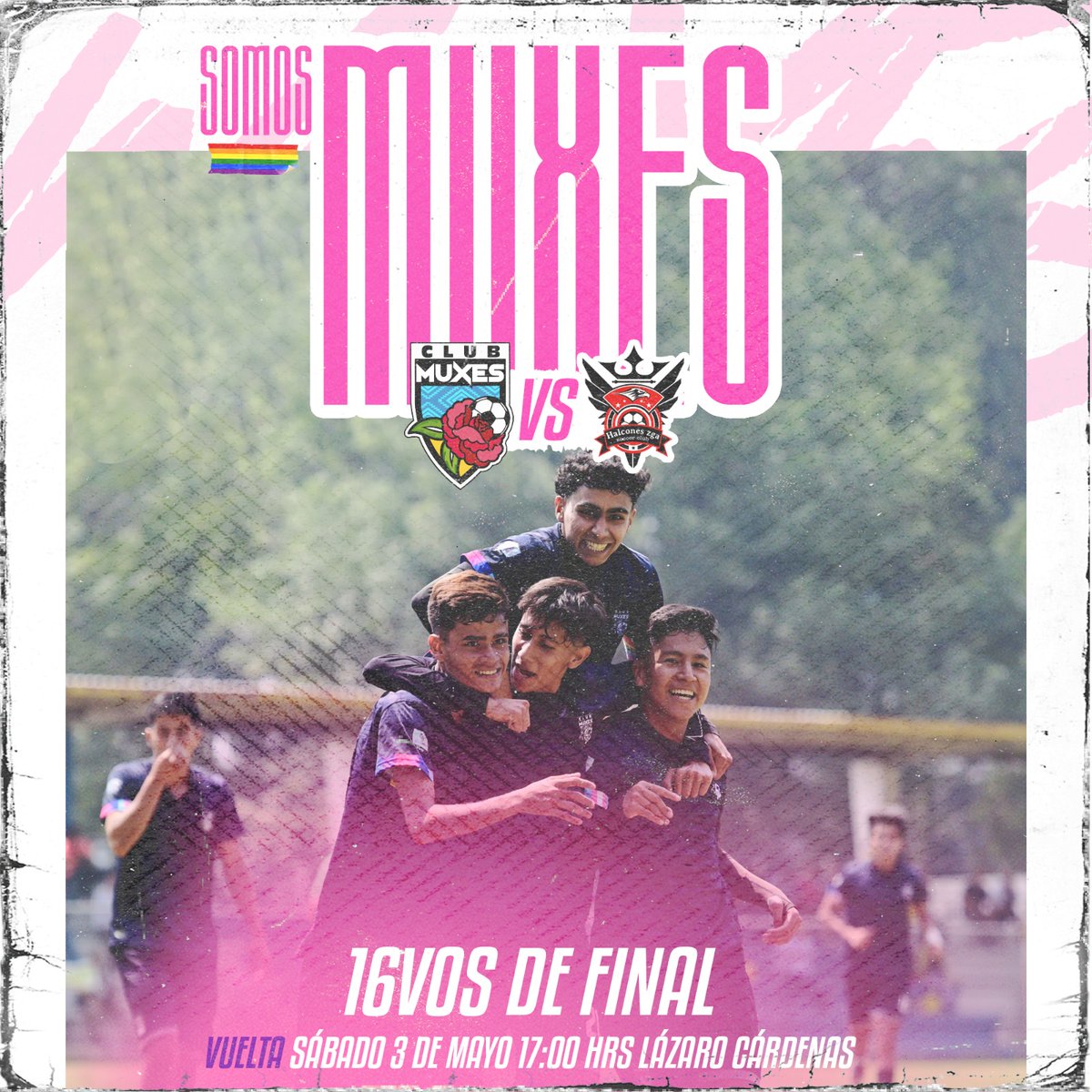 🎯 | 𝐏𝐀𝐑𝐓𝐈𝐃𝐎 𝐃𝐄 𝐋𝐈𝐆𝐔𝐈𝐋𝐋𝐀

  16vos de final | Vuelta
 Muxes vs Halcones Zúñiga 

📆 3 de mayo
⏰ 05:00 PM
🏟️ Deportivo Lázaro Cárdenas
<a href="/LigaTDP/">Liga TDP</a>

#PorUnDeporteSinEtiquetas 🏳️‍🌈🏳️‍⚧️
#CrecemosJuntos
#AquíEstáElCampeón
#LigaTDP
#JuntosHastaElFinal
#NuncaCaminarásSolo