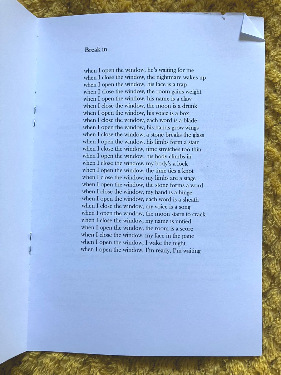 ‘when I open the window, he’s waiting for me’ — Clare Proctor 

#mypoetrybookshelf