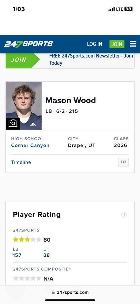 Mason wood (@_masonwood) on Twitter photo Grateful to be ranked a 3⭐️!! Still room to improve!🔥
<a href="/KjarEric/">Eric kjar</a> <a href="/CODY_GARDNER/">Cody Gardner</a> <a href="/BlairAngulo/">Blair Angulo</a> <a href="/BrandonHuffman/">Brandon Huffman</a> <a href="/AlphaRecruits15/">Will Snowden</a> <a href="/alpha_lbu/">Jason Bowman</a> <a href="/mjfrecruits/">MJF Football Recruiting</a> Grateful to be ranked a 3⭐️!! Still room to improve!🔥
<a href="/KjarEric/">Eric kjar</a> <a href="/CODY_GARDNER/">Cody Gardner</a> <a href="/BlairAngulo/">Blair Angulo</a> <a href="/BrandonHuffman/">Brandon Huffman</a> <a href="/AlphaRecruits15/">Will Snowden</a> <a href="/alpha_lbu/">Jason Bowman</a> <a href="/mjfrecruits/">MJF Football Recruiting</a>
