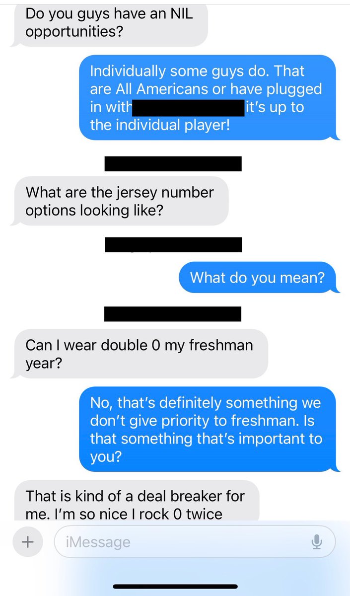 HS Coach: How’s recruiting man, that’s got to be fun that you get to go build your team?

*We talk about building a championship roster*

HS Coach: What’s the worst part of recruiting?

Me: Easy 😂