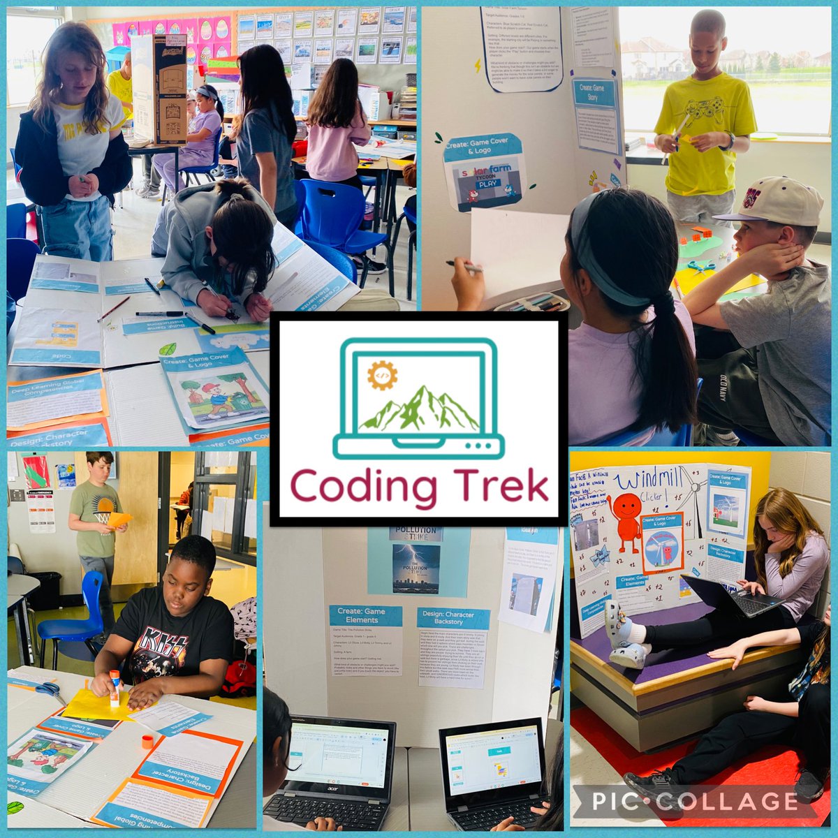 HFLearn's tweet image. We are using our critical thinking skills to put the final touches on our #ocsbCodingTrek games. We can’t wait to present our journey to our peers, parents, and guardians next Wednesday during Catholic Education Week!  @StDominicOCSB #ocsbDL #ocsbScience #ocsbCodes #ocsbmath