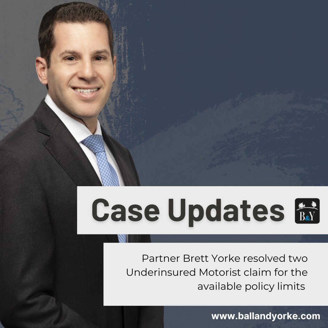 BALL_AND_YORKE's tweet photo. At the Law Office of Ball &amp; Yorke, we’re proud to share another successful outcome for our clients.

Partner Brett Yorke recently resolved two Underinsured Motorist claims for the full available policy limits.

📞: (805) 642 5177
💻: https://t.co/YiRwFFto0a

#attorneys #Lawof ... https://t.co/yd1s9kkJge