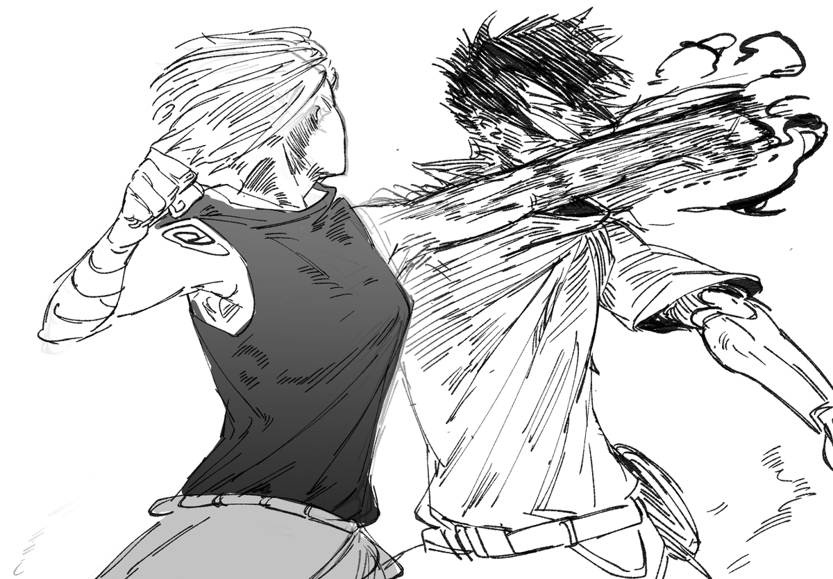 Fighting doodle 