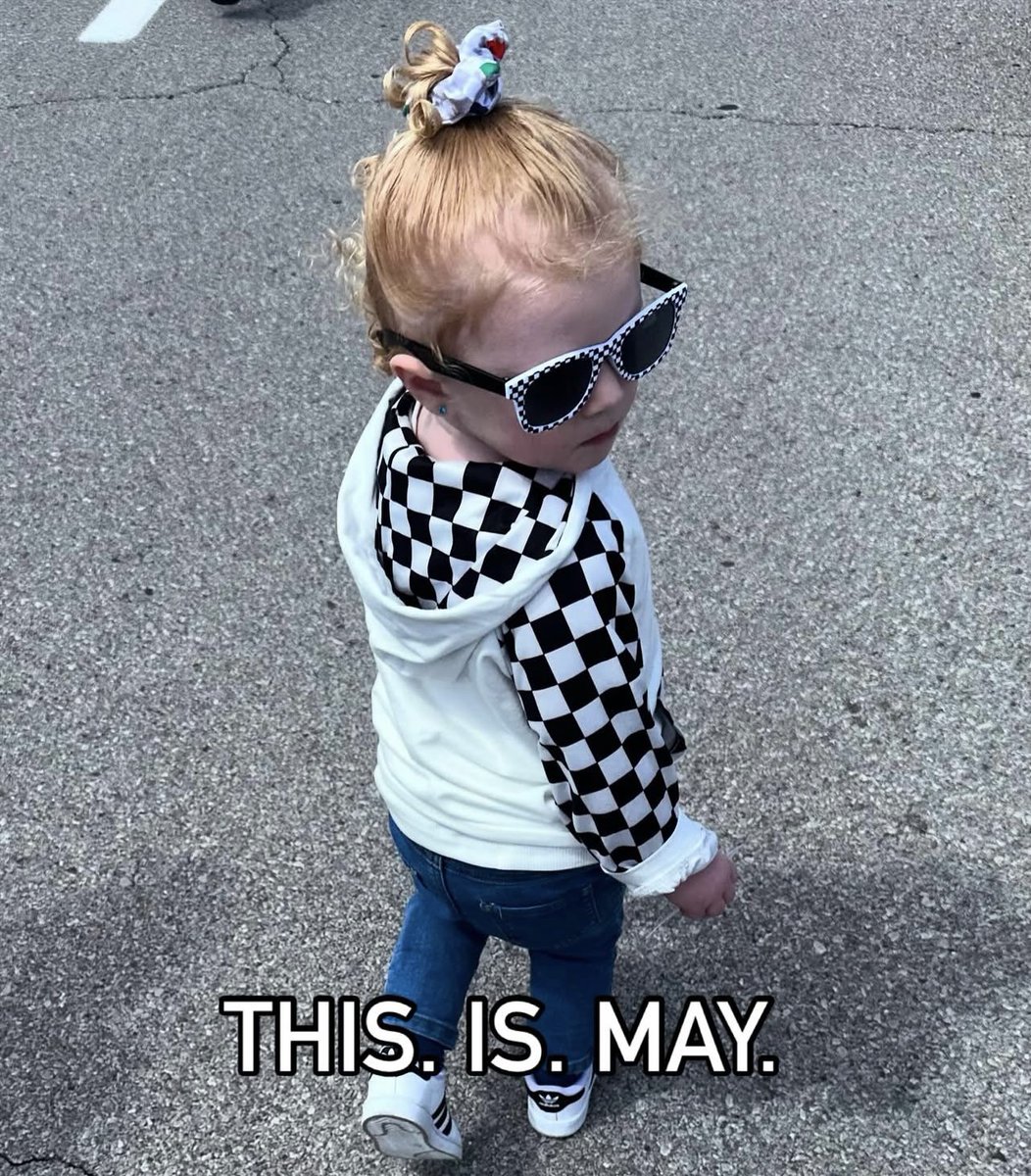 Tabz_cat's tweet photo. @jdouglas4 my niece is ready for “racecars on the racetrack!!” #ThisIsMay https://t.co/pkPgvvN4CF