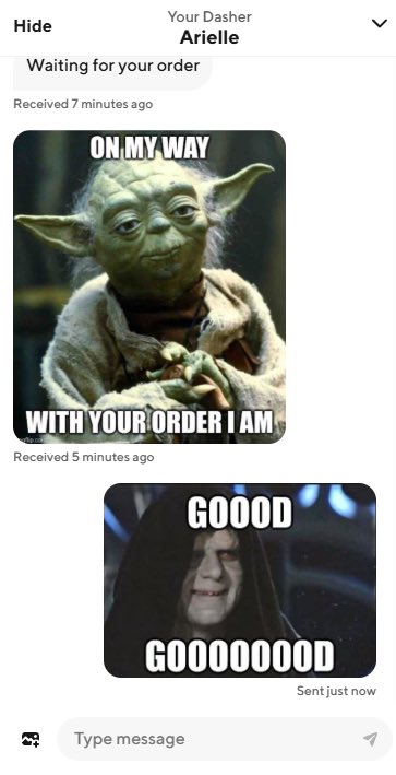 I love these door dashers sometimes 😂