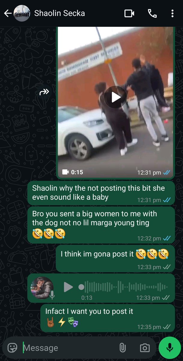 RampzTBE's tweet photo. #ManLikeSadiq 🎭⚡️your turn 
Your girl speaks but she don't care 
🤣🤣

She's tellin people in brum I'm callin them that
Loool you groomed her well didn't you 👎🏾🙄😴 https://t.co/Z5APYzbstZ
