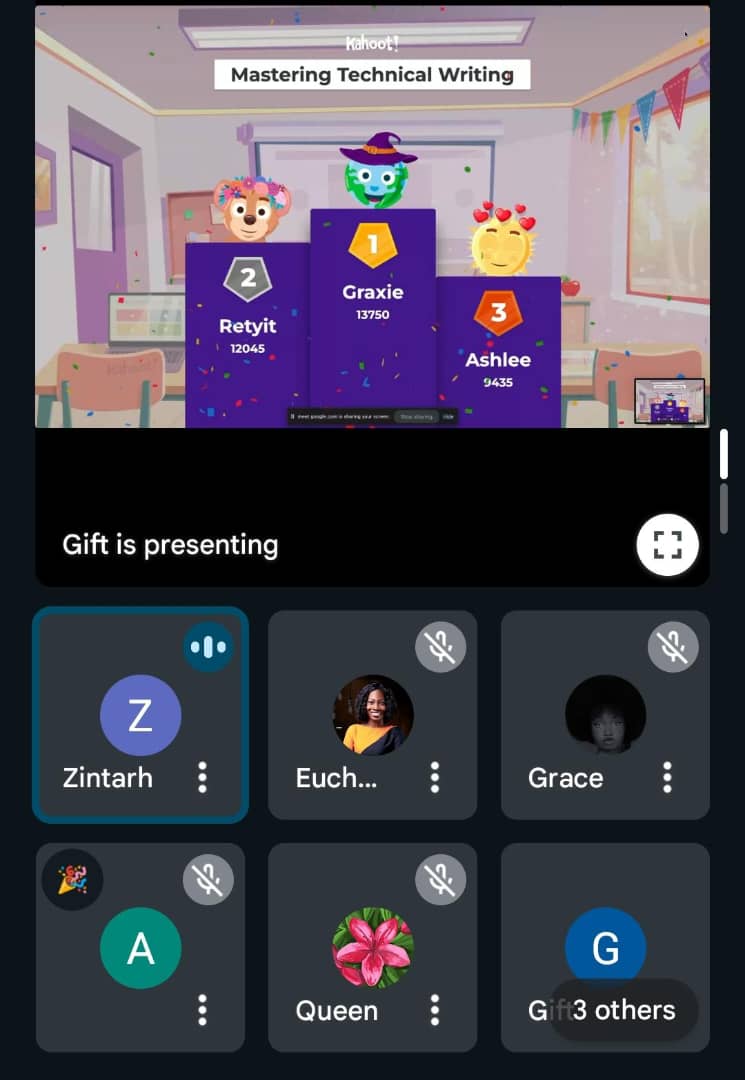 Ray_yit's tweet image. So close, yet so far! 😂 Came second place in today&apos;s Kahoot session . Better luck next time 💫😊... 
 Congrats to the Kahoot champion! @Graxieeatswords 

#technicalwriting