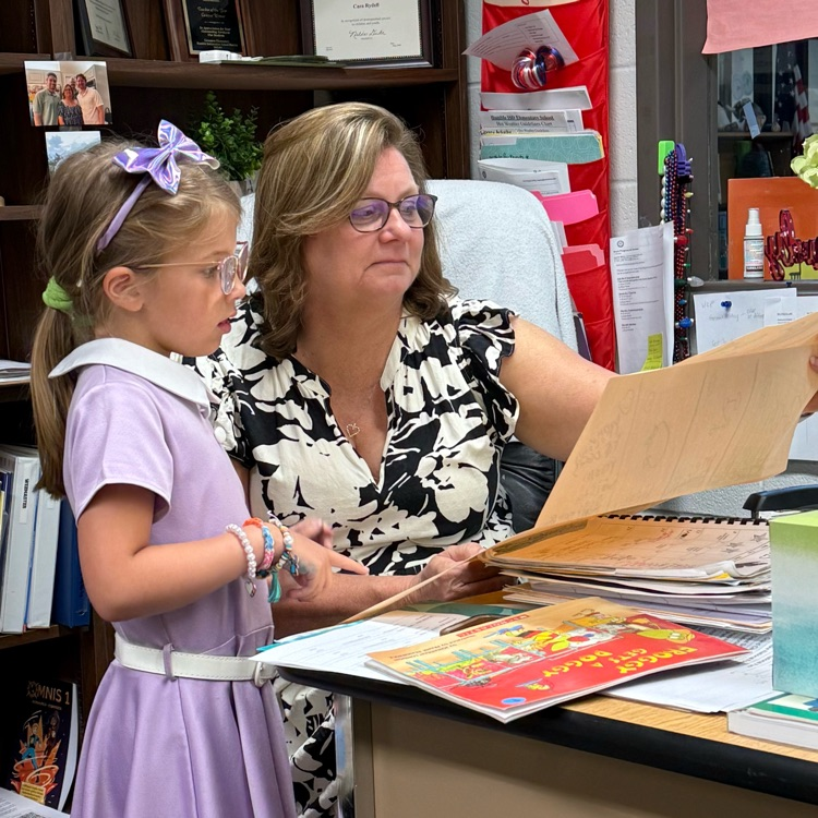 These students came to talk about the Froggy books they read in class with Mrs. Rydell. #ShineOn #theHumbleLibrarian